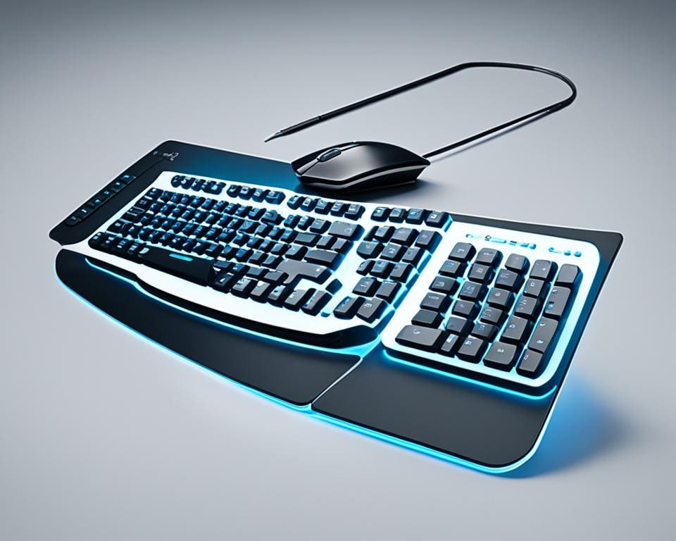 Ergonomische muis en toetsenbord