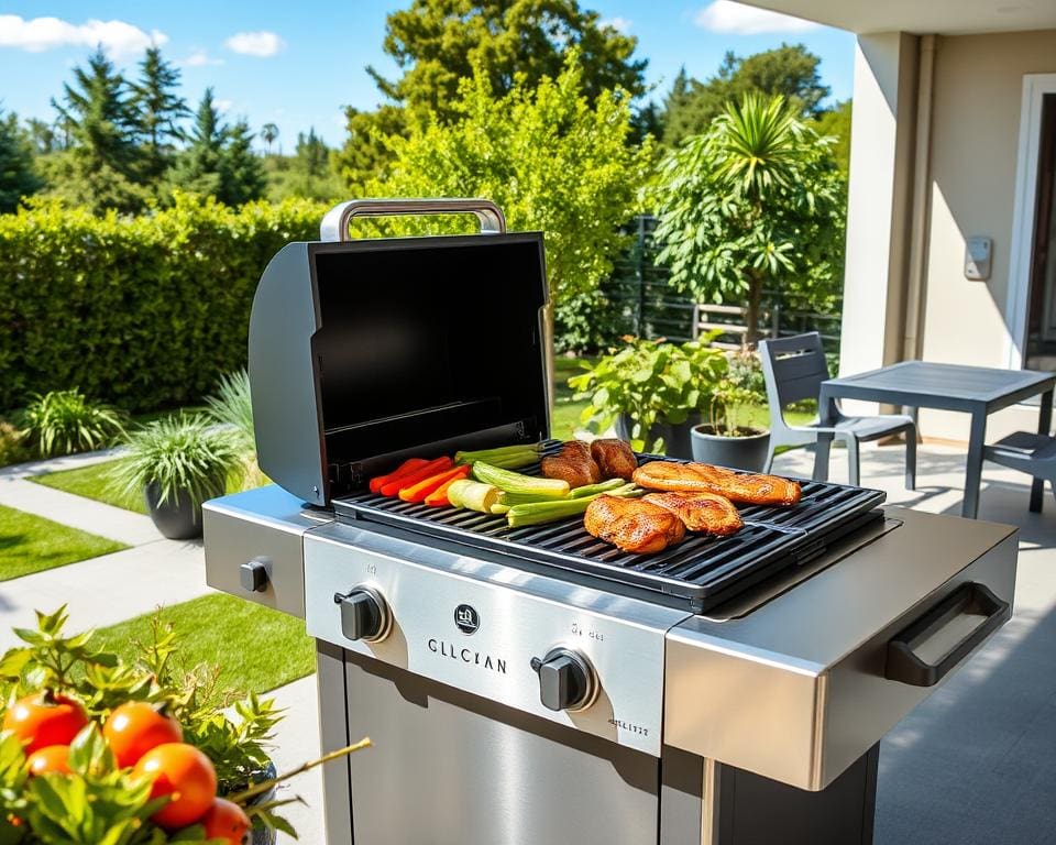 Elektrische barbecue voor vetvrij grillen zonder rook