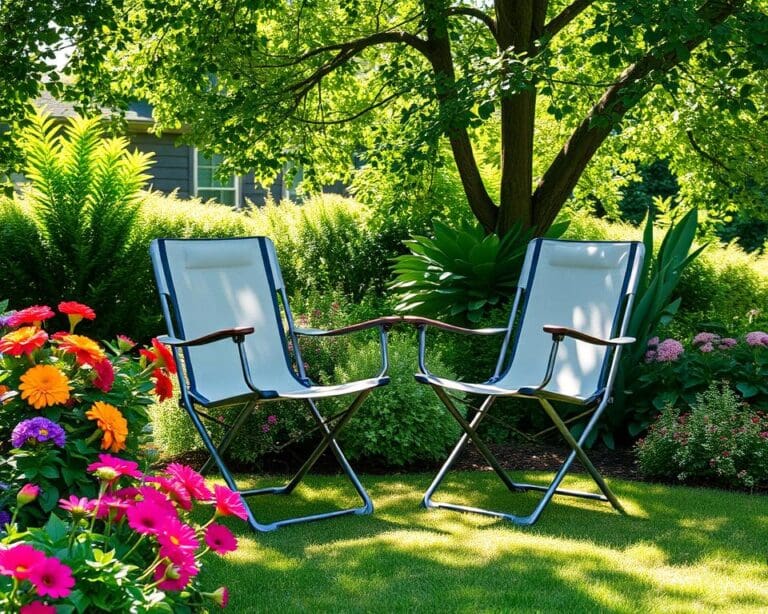 Opklapbare terrasstoelen: Compact en comfortabel in de tuin