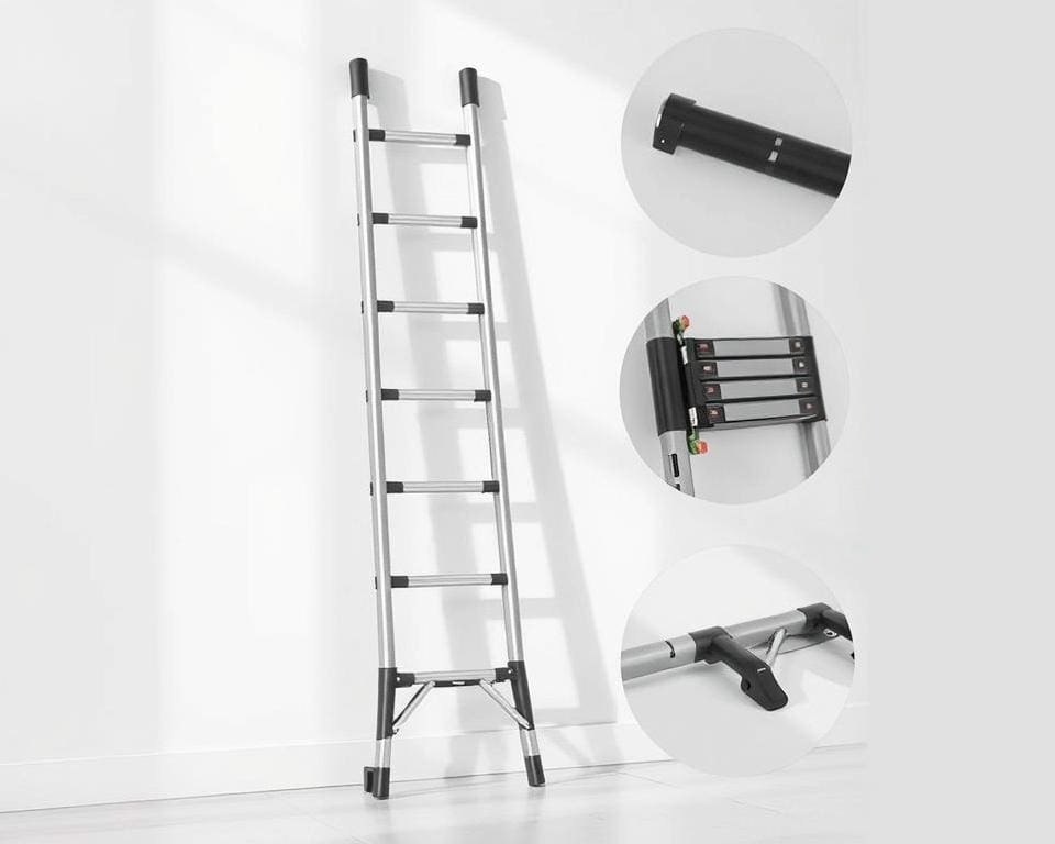 Opvouwbare ladders voor compacte opslag