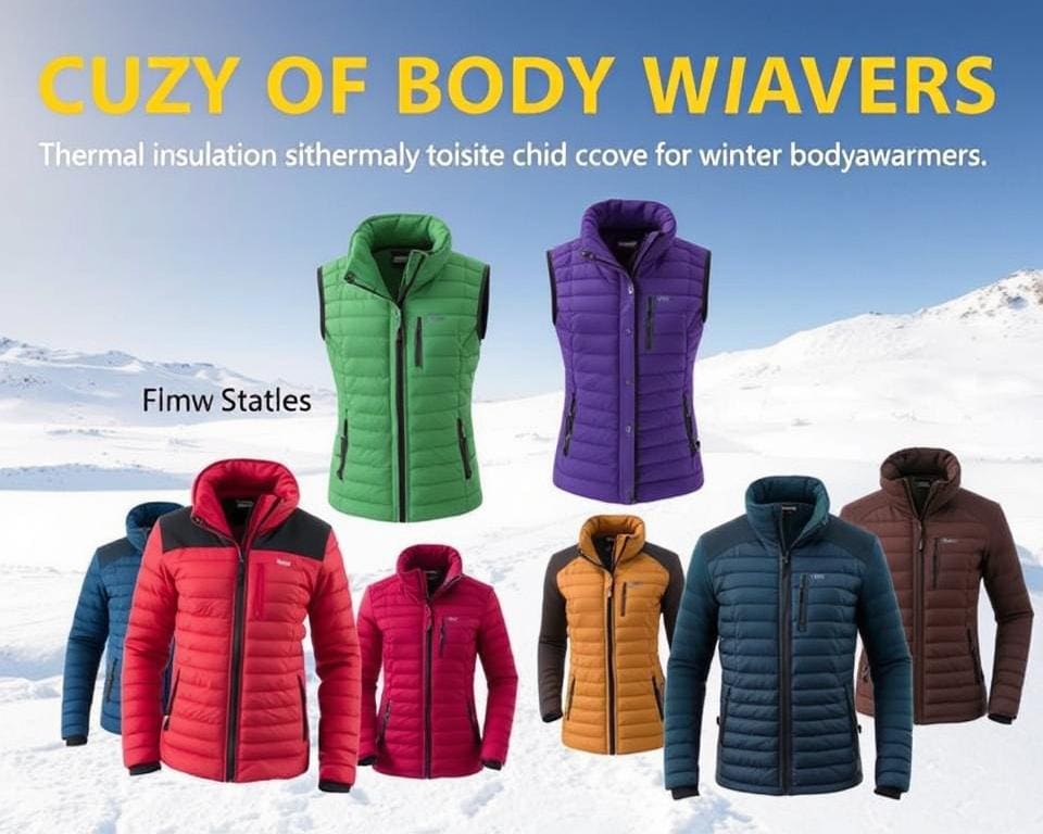 bodywarmers met thermische isolatie