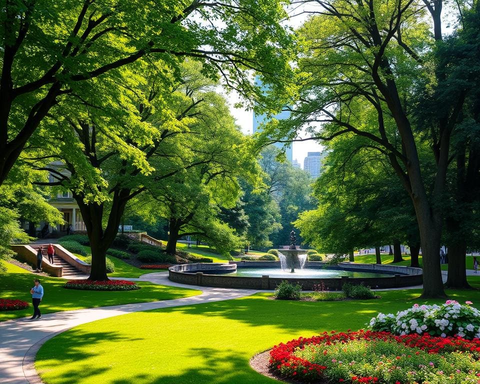 groene ruimte in de stadsparken van Boston