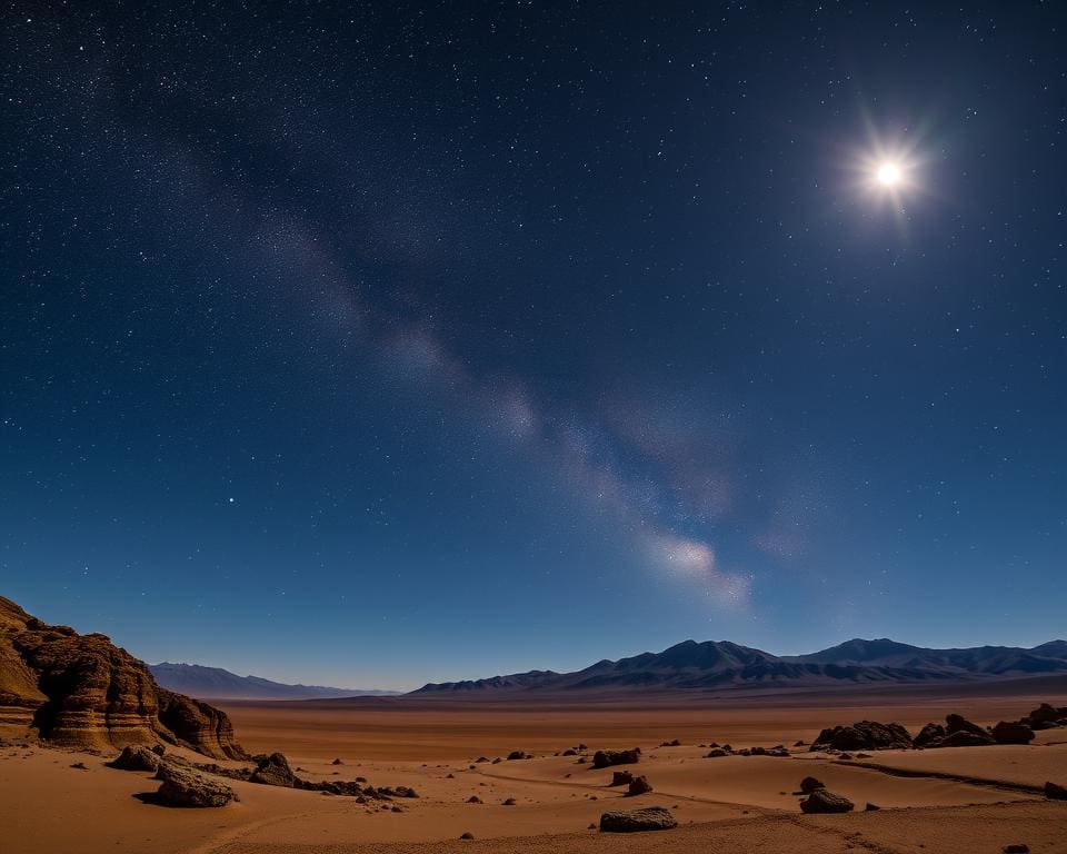 kristalheldere nachten in de Atacama-woestijn